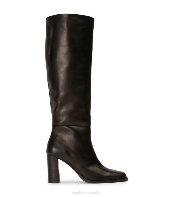kniehohe Stiefel| de Tony Bianco Frauen Asher-Kalbsstiefel schwarze Komo 4624462